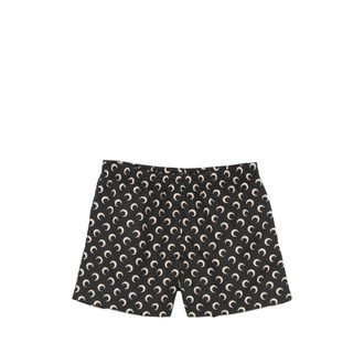 Marine Serre Beachwear, male, Multicolor, Size: XL Moon Printed Swim Shorts