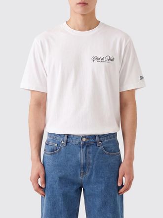 MC2 Saint Barth T-shirt in cotone con stampa logo a contrasto