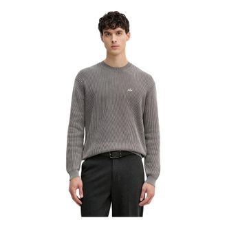 A|X Armani Exchange Truien & Vesten, Heren, Grijs, M, Katoen, Trui met ronde hals