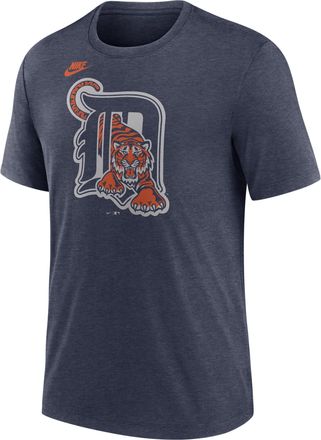 Nike Detroit Tigers Cooperstown Logo Nike Mens MLB T-Shirt in Blue | NJFDEX52D61-70U