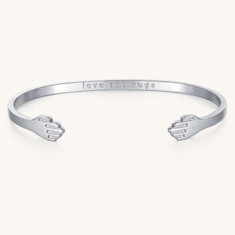 Mantra Love And Hugs Bracelet in Silver at Nordstrom