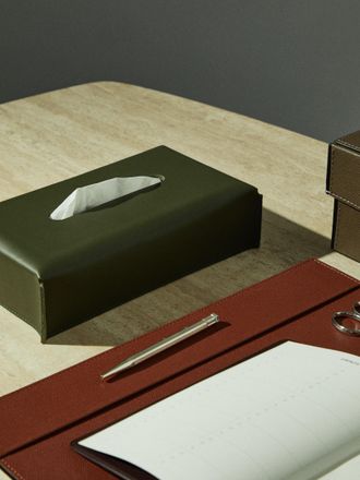 Rabitti 1969 Amsterdam Leather Tissue Box