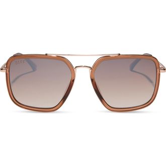 DIFF Eyewear Jesse Navigator Sunglasses in Taupe at Nordstrom Rack