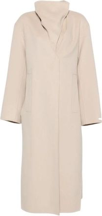 Sportmax Spsassenso - Dames - Mantel - Beige - XS - Wol - Jassen