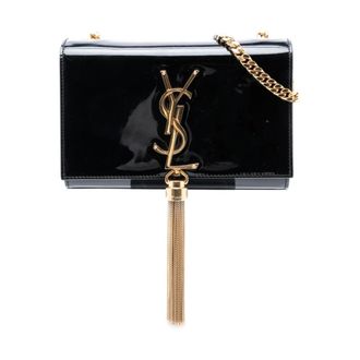 Saint Laurent Pre-owned Cross Body Bags, female, Black, Size: ONE SIZE Pre-owned Chain Crossbody Bag
