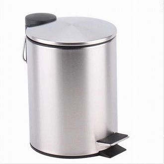 Trade Shop Trade Shop - Pattumiera Acciaio A Pedale 5litri Bidone Cestino Spazzatura Da Bagno Casa 87444