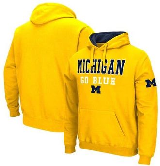 Colosseum Mens Colosseum Maize Michigan Wolverines Sunrise Pullover Hoodie at Nordstrom, Size Small
