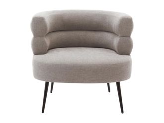 VENTE-UNIQUE.COM Sill&oacute;n cl&aacute;sico poli&eacute;ster gris