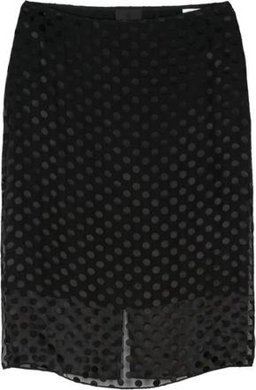 Givenchy Midi Skirt Black, Brand Size 38 (US Size 4)