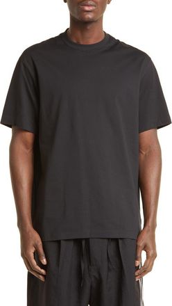 Yohji Yamamoto Relaxed Cotton T-Shirt in Black at Nordstrom, Size Small