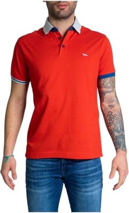 Harmont & Blaine Rode Polo Shirt Lente/Zomer Korte Mouw - Heren - Polos - Rood - S - Katoen - Tops