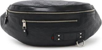 Gucci Pre-owned Belt Bags, male, Black, Size: ONE SIZE Pre-owned Leather gucci-bags