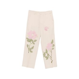 KidSuper Studios Straight Trousers, male, Beige, Size: M Sub-07