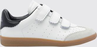 Isabel Marant Sneakers Beth in pelle e suede con chiusura a strappo e logo