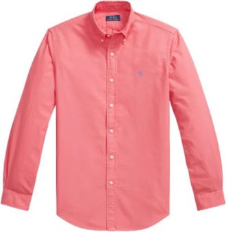 Ralph Lauren Shirts - Heren - Casual Overhemden - Roze - S - Katoen - Overhemden