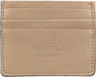 Girly HandBags Plain Genuine Leather Card Holder - Pinky Nude