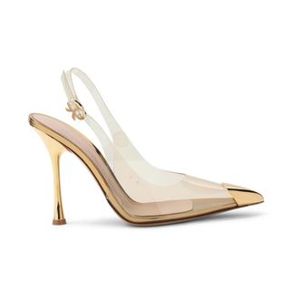 Gianvito Rossi D&eacute;collet&eacute; Slingback a Punta Diana - - Shoes - Donna - Giallo - 37 1/2 EU