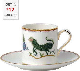 Wedgwood Kit Kemp For Wedgwood Mythical Creatures Espresso Cup & Saucer Set
