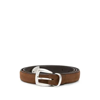 Eraldo Suede Buckle-fastening Belt