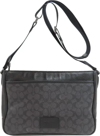 Coach Black Pvc Shoulder Bag (Pre-Owned)