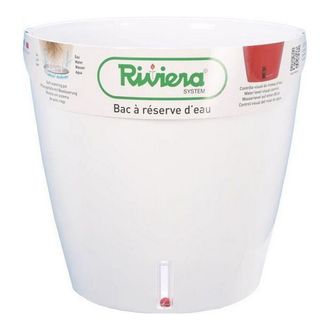 Riviera & Bar Riviera Maceta Redonda Eva New Blanca 46 Cm 49 L