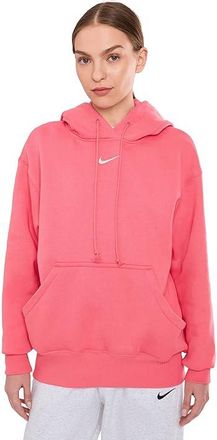 Nike Sportswear Phoenix Fleece Oversized Pullover Hoodie Womens Sweatshirt Sea Coral/Sail : 2XL (US 20-22), Cotton/Polyester