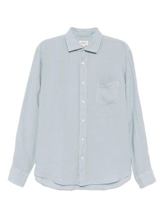 Hartford Paul shirt - men - Linen/Flax - M - Blue