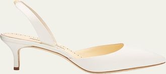 Manolo Blahnik Carolyne Kitten-Heel Halter Pumps