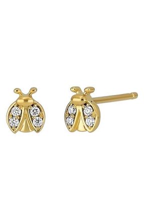 Bony Levy Icon Diamond Bug Stud Earrings in 18Ky at Nordstrom