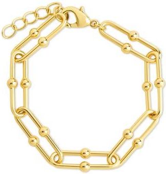 Sterling Forever Joana Stirrup Link Chain Bracelet in Gold at Nordstrom Rack