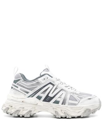 Juun.J panelled sneakers - men - Fabric/Rubber/Calf Leather/Fabric - 42 - White