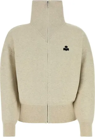Isabel Marant Beige Axelle Zip Knit