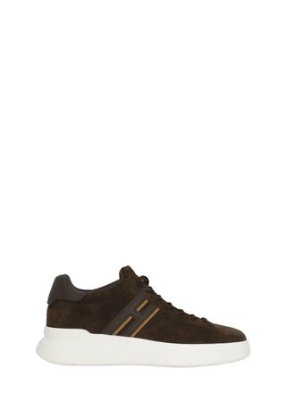 Hogan Dark Brown H580 Suede Sneakers
