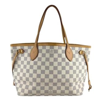 Louis Vuitton Pre-owned Tote Bags, female, Beige, Size: ONE SIZE Pre-owned Damier Azur Tote Bag