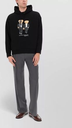 Polo Ralph Lauren hoodie top drawstring hood graphic print