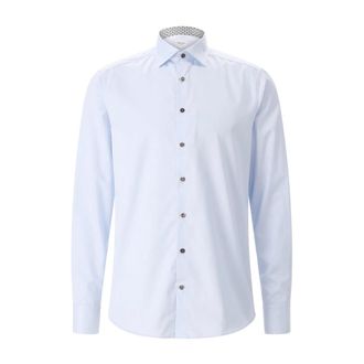 Stenstr&ouml;ms Formele Overhemden - Heren - Zakelijke Overhemden - Blauw - 2XL - Katoen - Overhemden