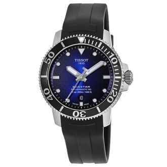 Tissot Seastar 1000 Powermatic 80 Blue Dial Rubber Strap Mens Watch T120.407.17.041.00
