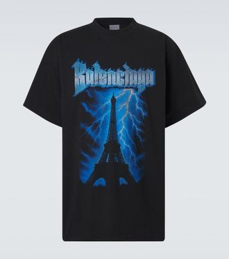 Balenciaga Printed cotton jersey T-shirt