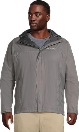 Columbia Big Tall Watertighttm II Jacket Mens Coat City Grey : 3XL Tall, Nylon/Polyester