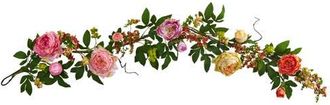 Nearly Natural 60-in Mixed Peony & Berry Garland at Nordstrom
