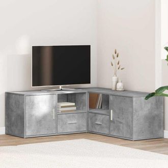 vidaXL vidaXL Mobile Angolare Grigio Cemento 200x40x45 cm in Truciolato
