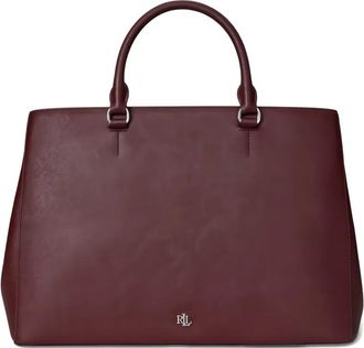 Lauren Ralph Lauren Hanna top-handle bag - women - Leather/Polyester - One Size - Red