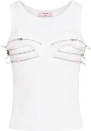 Martine Rose Donna, Top, Bianco, L, new