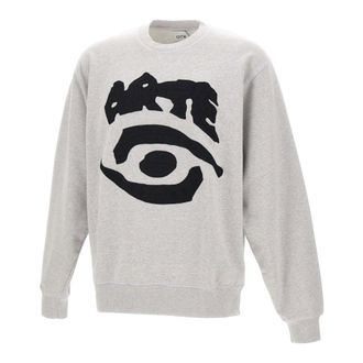 Arte Sweatshirts, male, Gray, XL, Eye Front Crewneck