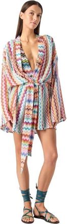 Missoni Short Cover-up In Lam&eacute; Viscose With Pixel-effect Zigzag Pattern in Multicoloured at Nordstrom, Size Medium