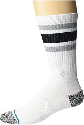 Stance Boyd St Crew Cut Socks Shoes White : MD (US Mens Shoe 6-8.5 - Womens Shoe 8-10.5), Polyester/Nylon/Cotton