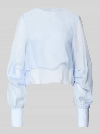 Copenhagen Muse Regular Fit Bluse im Stufen-Look Modell TILLY in Hellblau, Gr&ouml;&szlig;e L