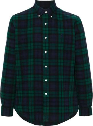 Polo Ralph Lauren Long Sleeve Sport Shirt - Heren - Casual Overhemden - Groen - M - Katoen - Overhemden