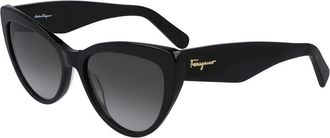 Ferragamo Grey Cat Eye Ladies Sunglasses SF930SCP 001 56