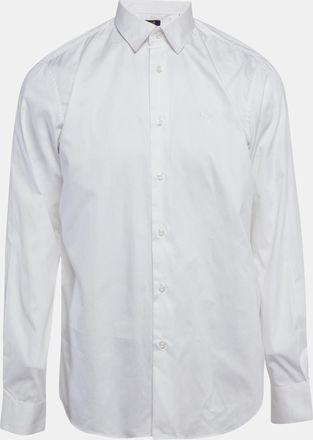 Roberto Cavalli White Cotton Long Sleeve Shirt